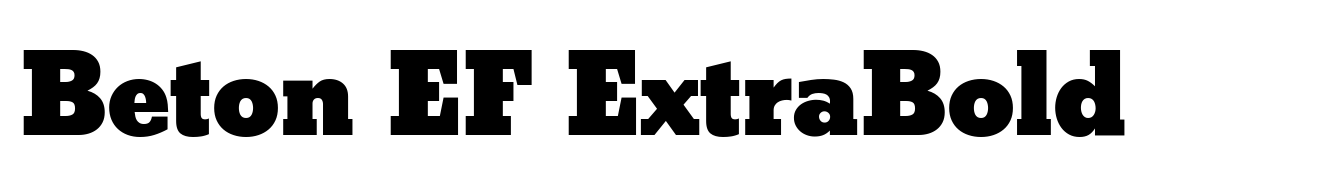 Beton EF ExtraBold